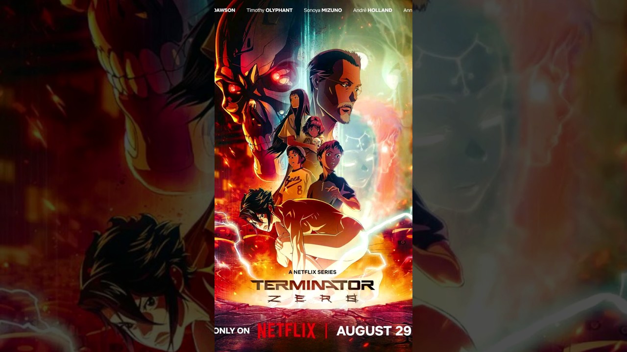 🦾TERMINATOR ZERO📺 #terminator #netflix #animation #series #2024 #youtube #shorts #short