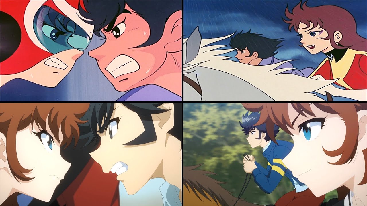 Grendizer U: Koji & Maria Racing Comparison (1975 VS 2024)[グレンダイザーU UFOロボ グレンダイザー 甲児 マリア Horse 競馬比較]