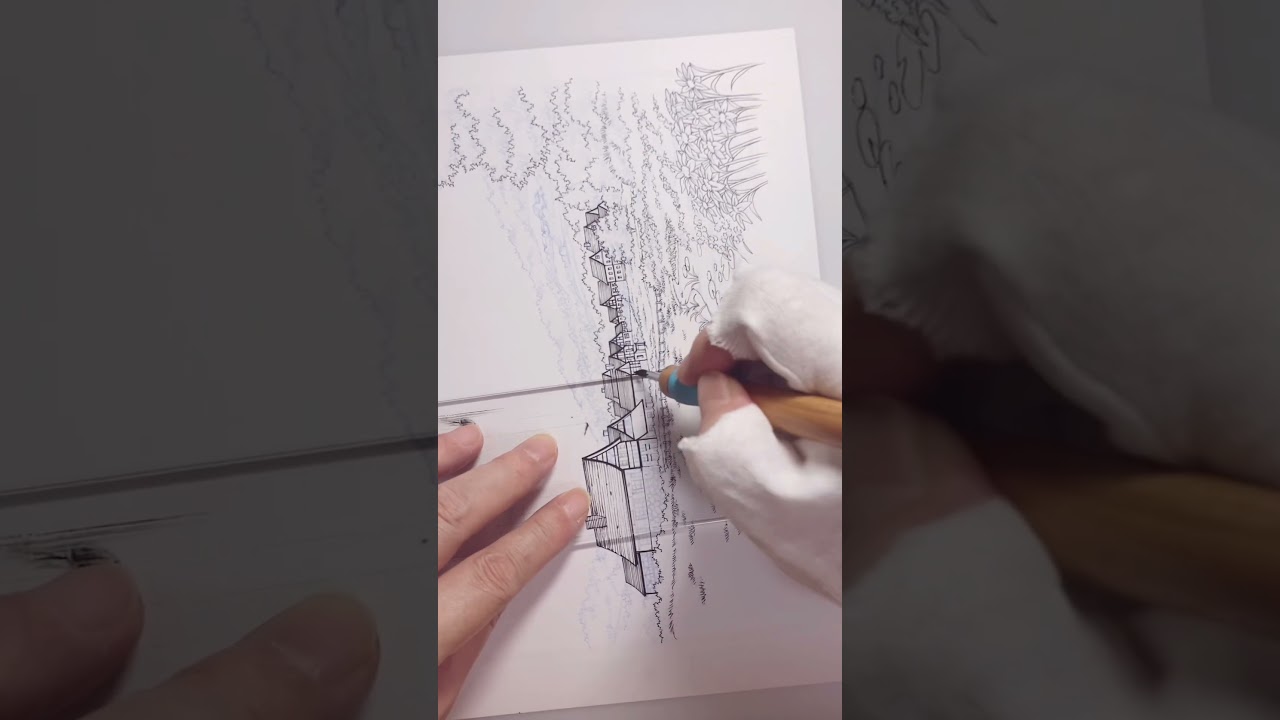 プロアシが描くアナログ背景【japanese manga  background art】p.58#鑑定スキルで成り上がる