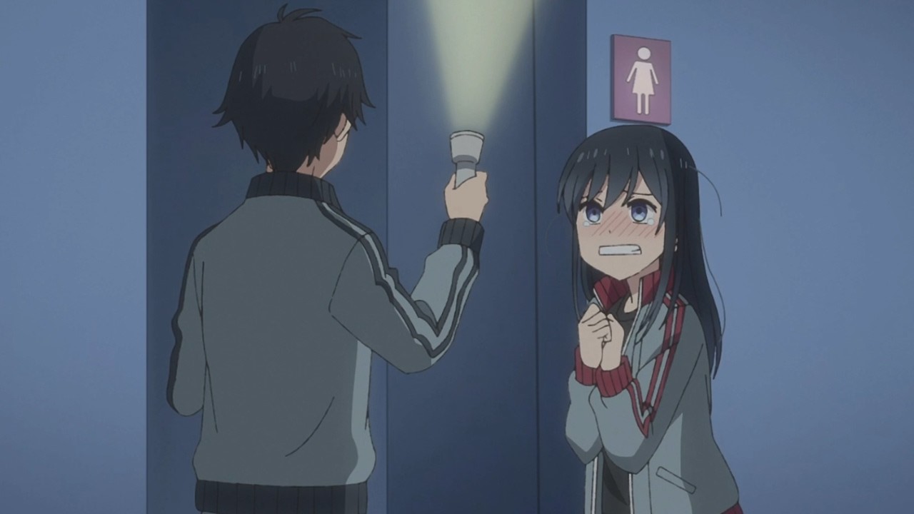 Rin tiene miedo de la escuela en la noche | Giji Harem episodio 6