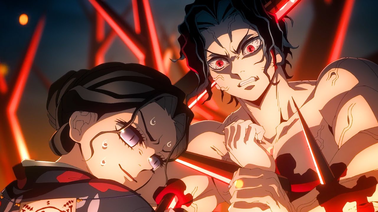 鬼滅の刃 柱稽古編!! Stone Pillar lightly plucked Muzan's head