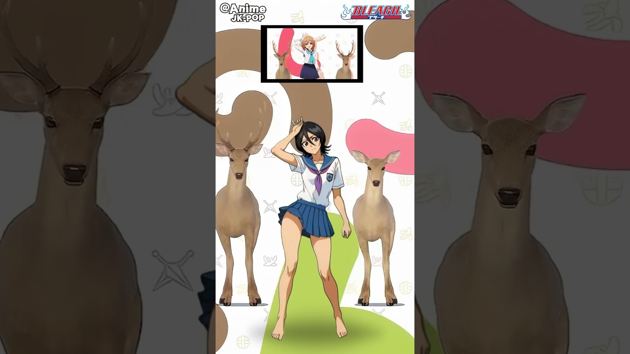 しかのこのこのここしたんたん公式OP [BLEACH Ver] #しかのこのこのここしたんたん #シカ色デイズ #シカ部 #ai #dance #shorts