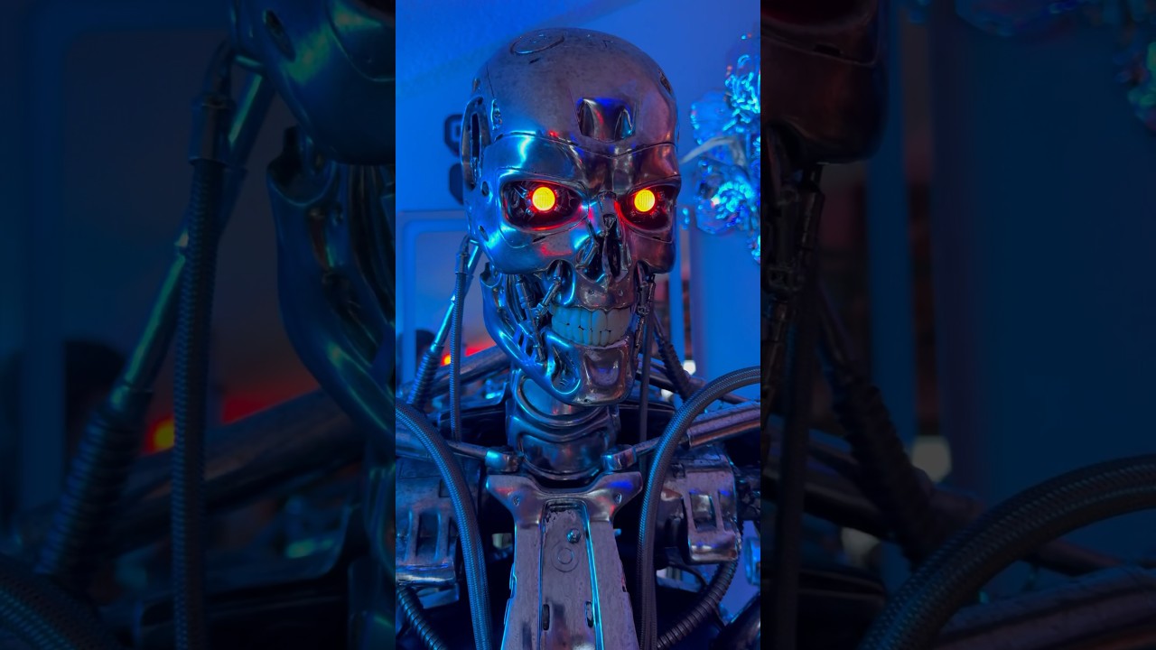 Terminator Endoskeleton in Real Life. AI is real & Judgement Day is near? #t2 #arnold #terminator