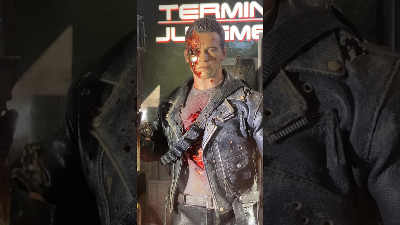 HOTTOYS Collectibles Preview: Terminator 2:Judgement Day-T800 (Battle Damaged Ver) #hottoys #shorts