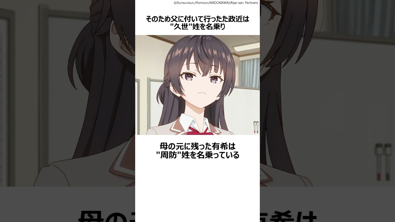 【ロシデレ】周防有希の豆知識➁ ,#おすすめアニメ ,#ロシデレ ,#時々ボソッとロシア語でデレる隣のアーリャさん ,#周防有希 ,#2024年夏アニメ ,