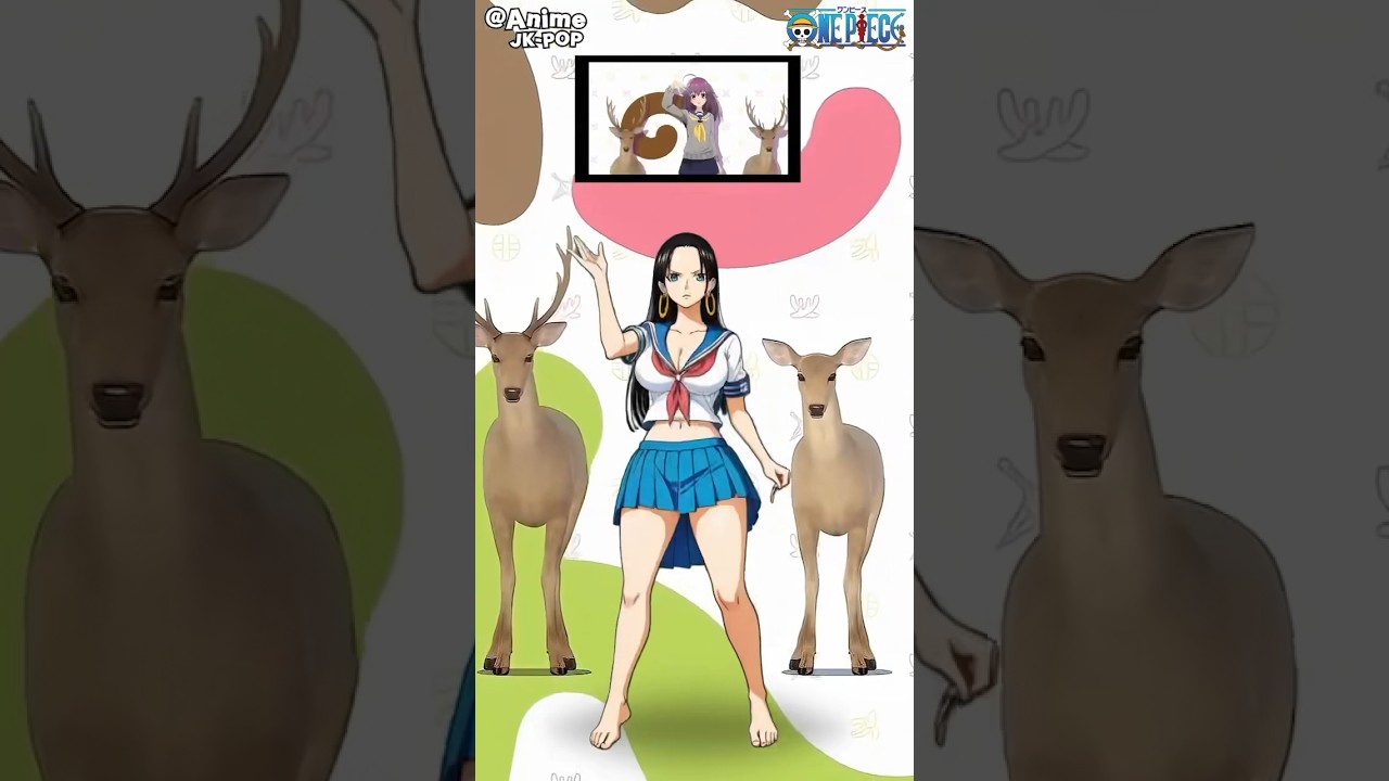 しかのこのこのここしたんたん公式OP [One Piece Ver] #しかのこのこのここしたんたん #シカ色デイズ #シカ部 #ai #dance #shorts