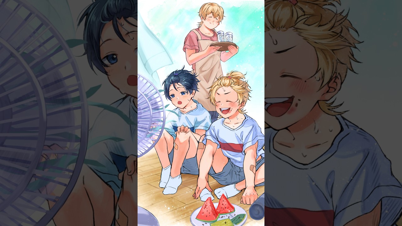 「忘却バッテリー」練習帰りのさいきょうバッテリー！ #忘却バッテリー#ライラック #shorts#要圭 #清峰葉流火#イラストメイキング #イラスト #music