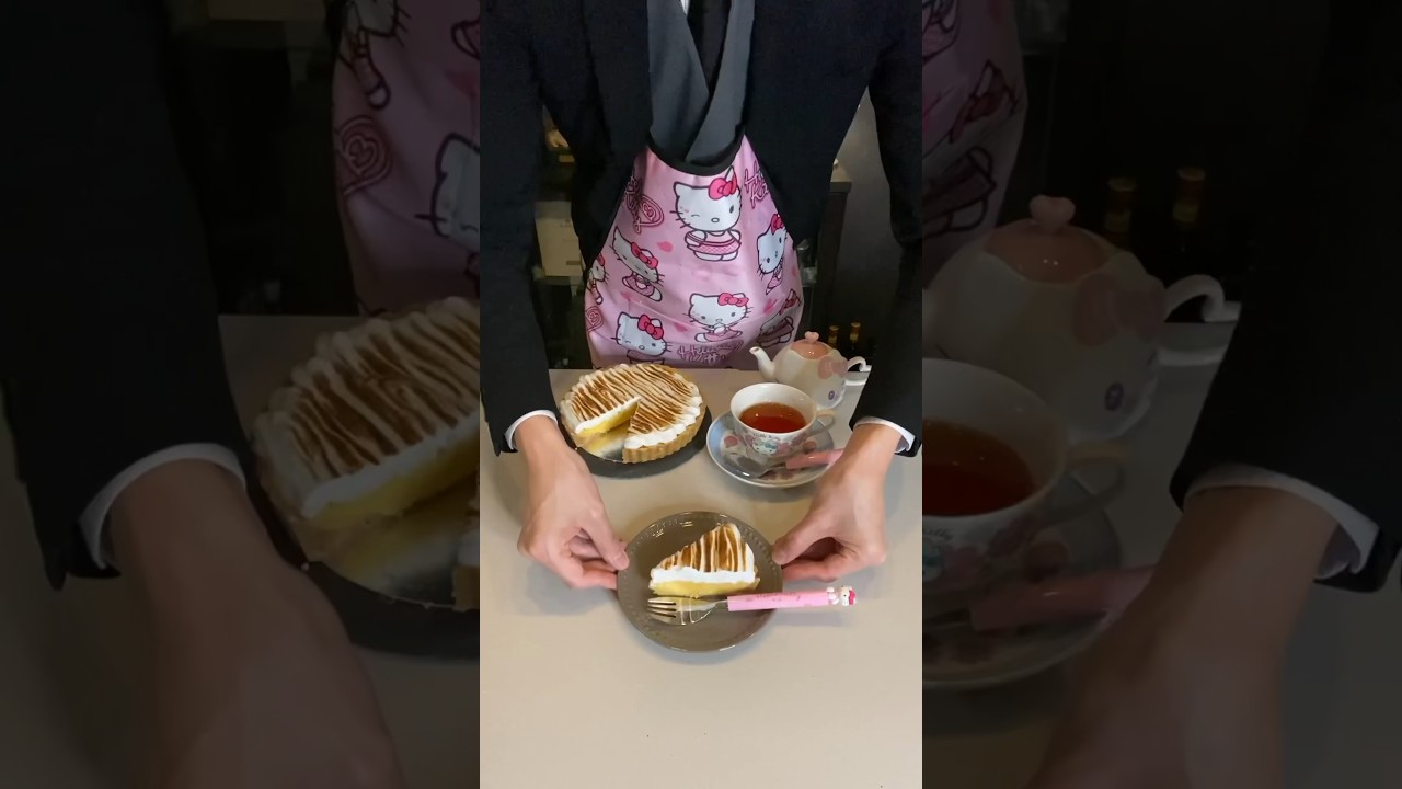 #黒執事 レモンメレンゲパイ作ってみた🍋 #見習い執事 11日目