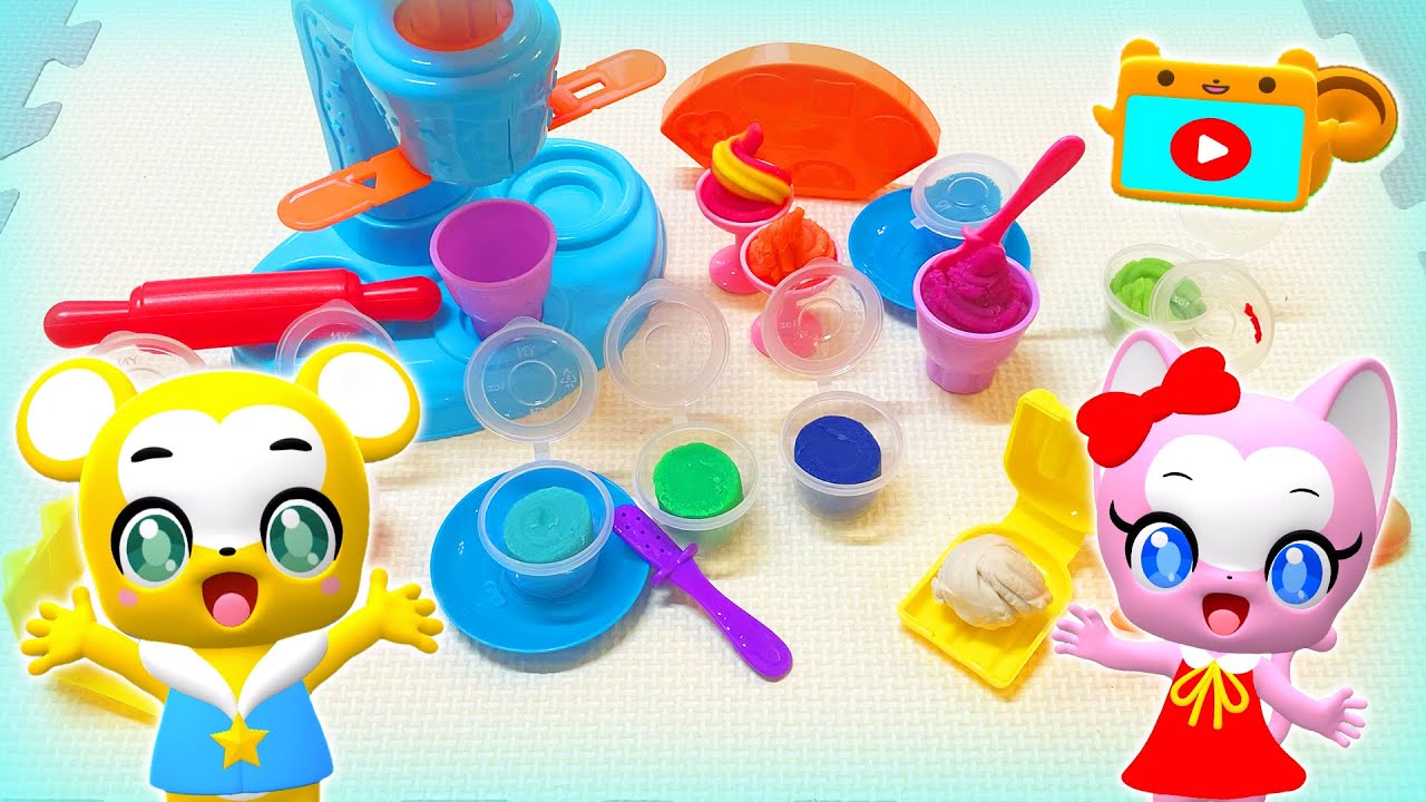 【おままごと】アイスクリーム屋さんごっこで遊ぼう！【おもちゃ】★子供向け知育動画