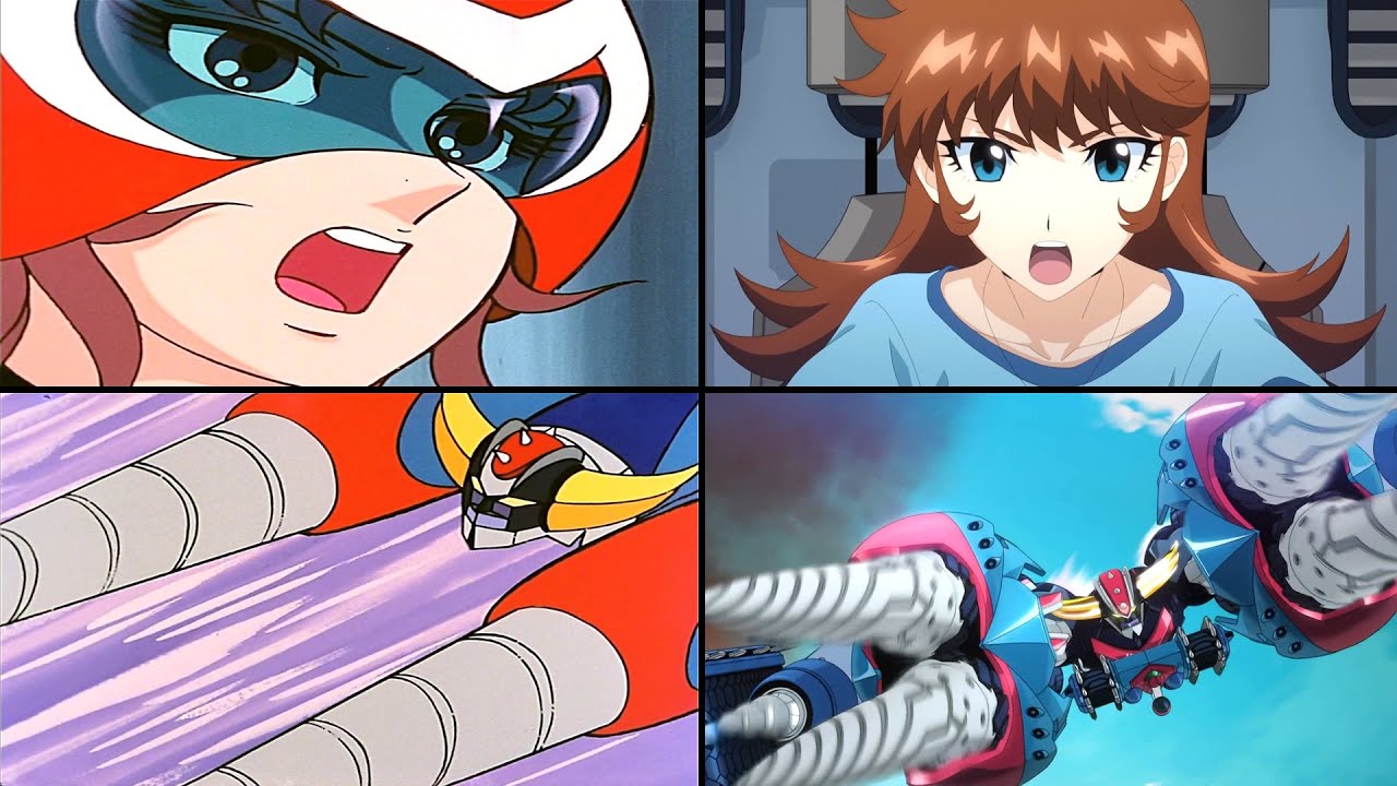 Grendizer U: Drill Spazer Combination Comparison (1975 VS 2024 Maria)[グレンダイザーU ドリルスペイザー 合体 マリア 比較]