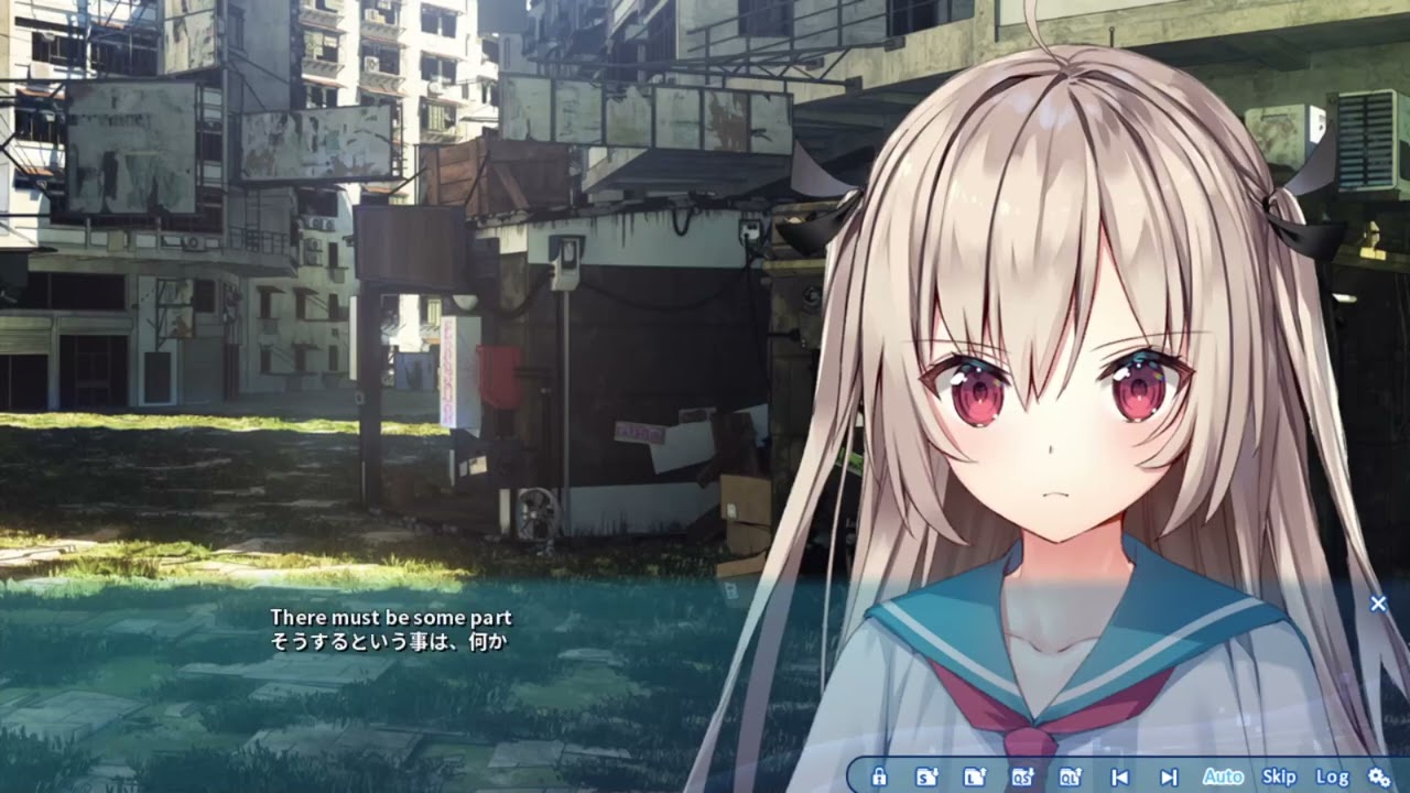 "Are you going to sell me?" - Atri: My Dear Moments (visual novel) scene - English-Japanese text