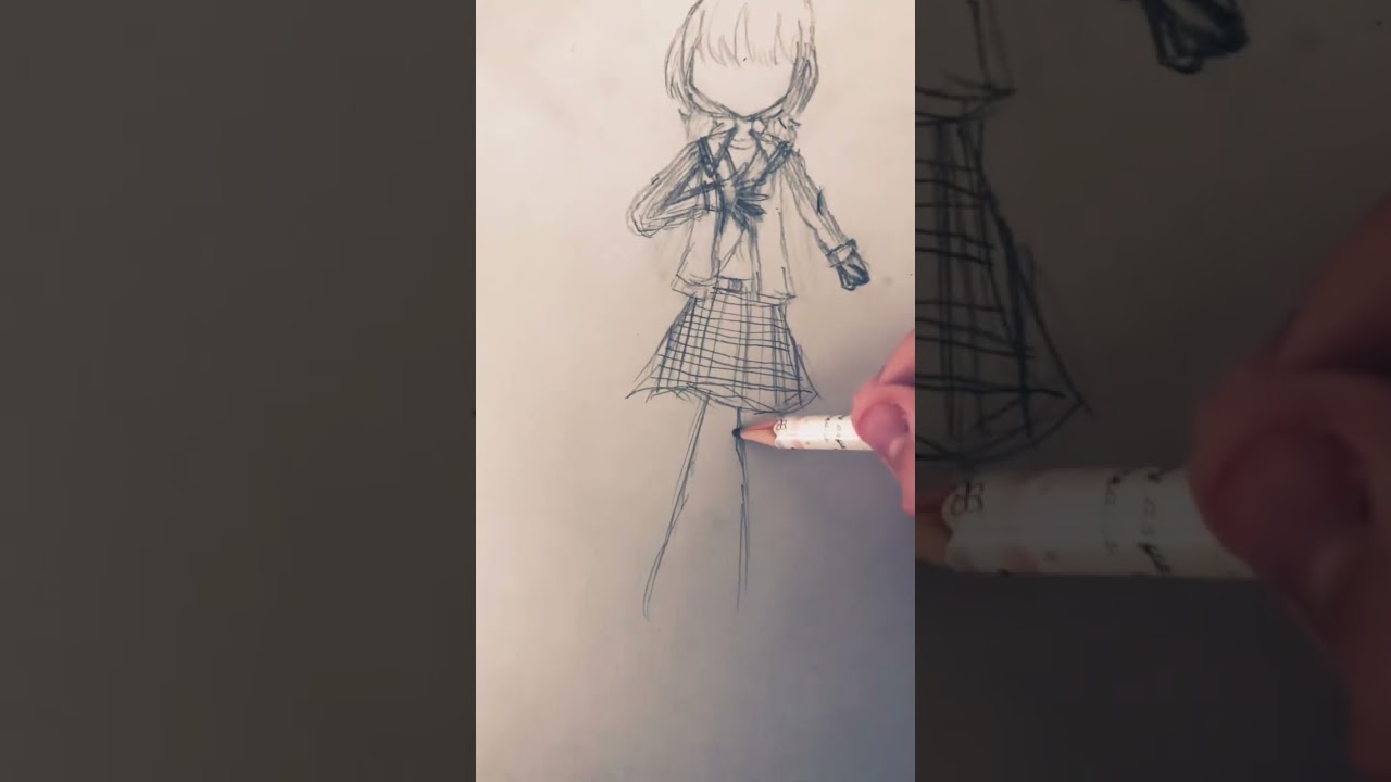 ガールズバンドクライ井芹仁菜ちゃんです！最近流行り（？）とのことなので...#ガールズバンドクライ#井芹仁菜#イラストメイキング動画