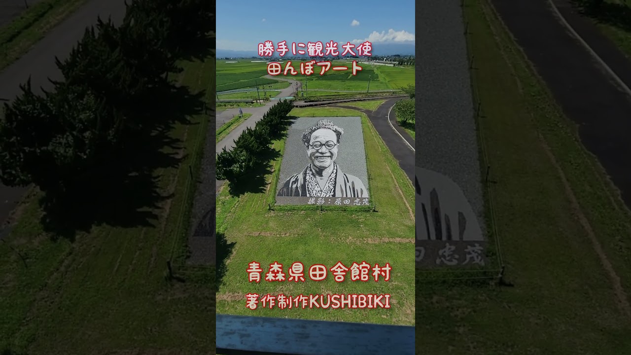 青森県田舎館村田んぼアート#勝手に観光大使 #田んぼアート #田舎館村#じいさんばあさん若返る #棟方志功