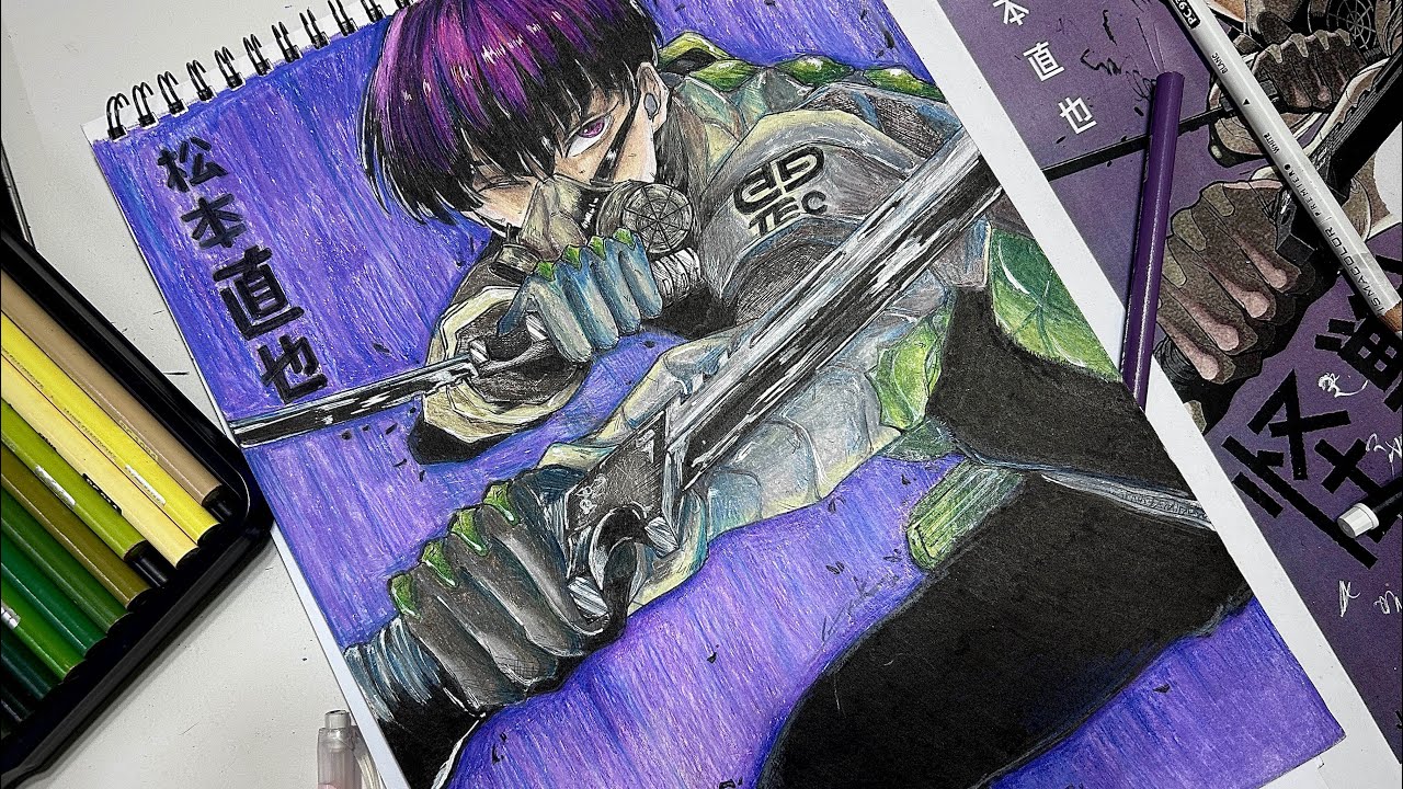 ✍️중학생이 그리는 괴수8호 호시나 | 怪獣8号 保科 宗四郎  | Drawing Hoshina Soushirou by Kaiju No.8