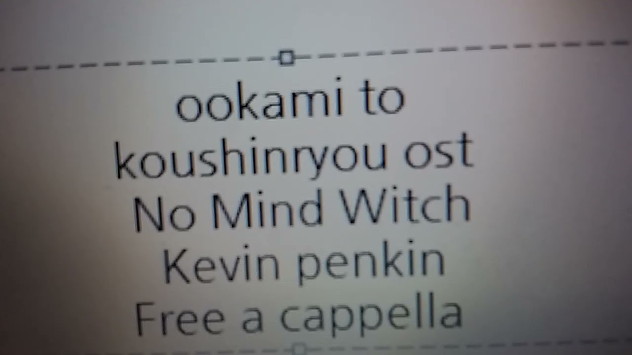 狼と香辛料 MERCHANT MEETS THE WISE WOLF OST - No Mind Witch - Kevin penkin Free a cappella フリーアカペラ