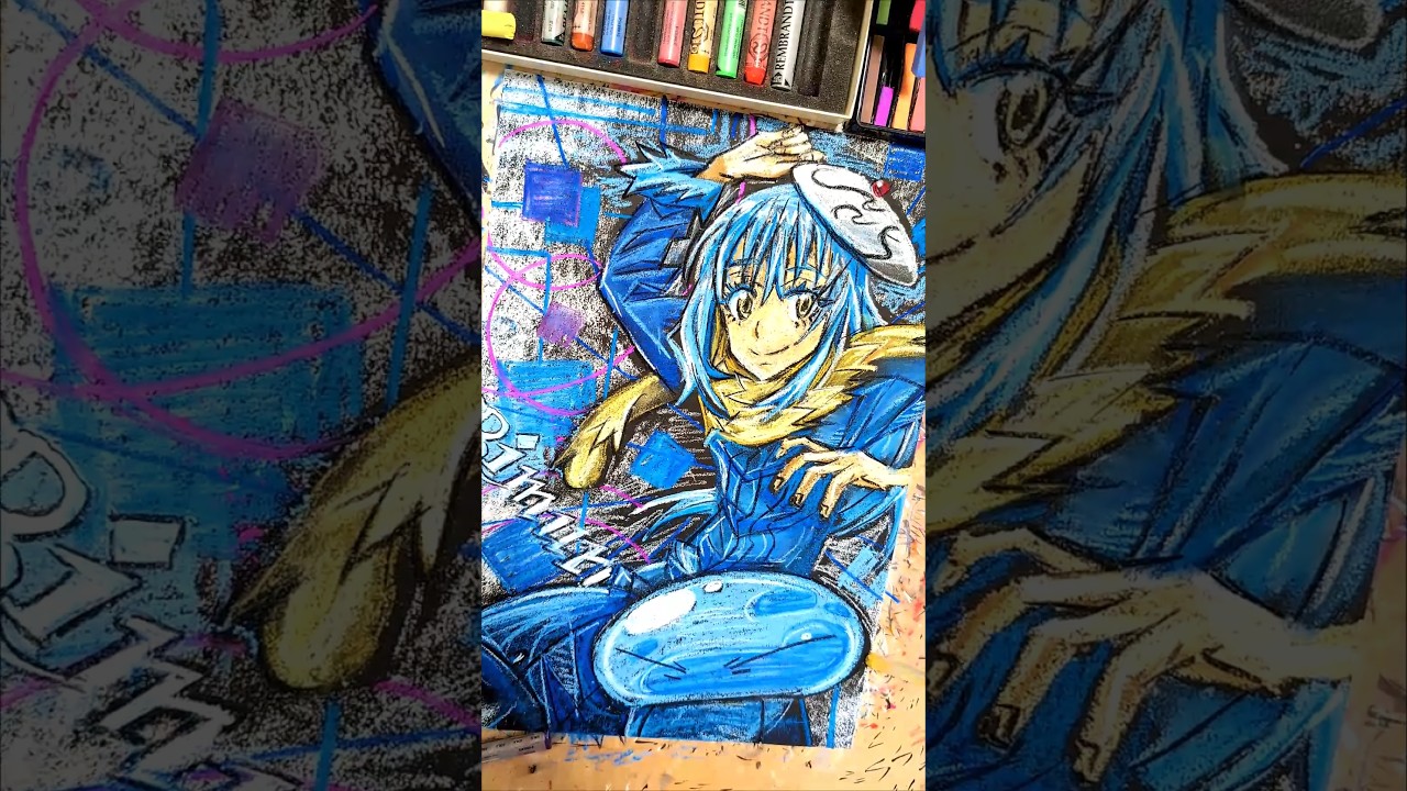 【一発描き】転生したらスライムだった件 リムル かいてみた   #リムル   #転生したらスライムだった件  #転スラ  #peacekeeper #stereodivefoundation