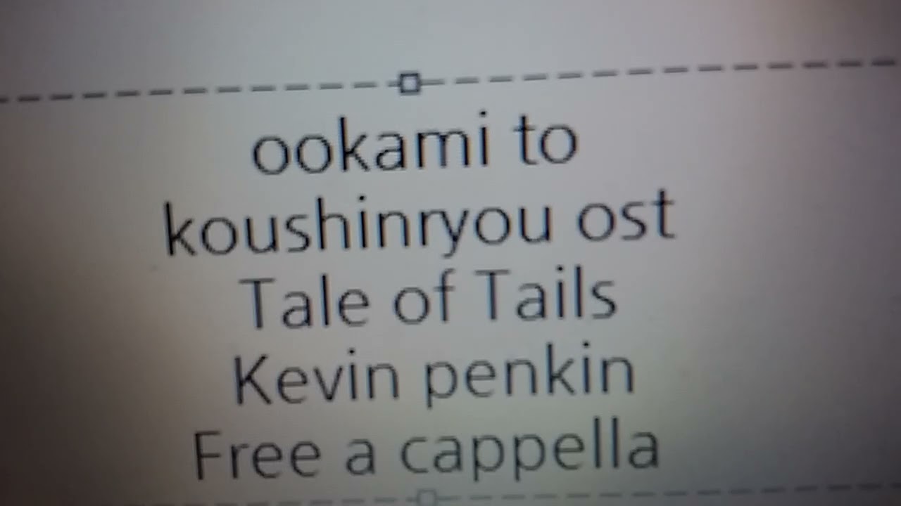 狼と香辛料 MERCHANT MEETS THE WISE WOLF OST - Tale of Tails - Kevin penkin Free a cappella フリーアカペラ