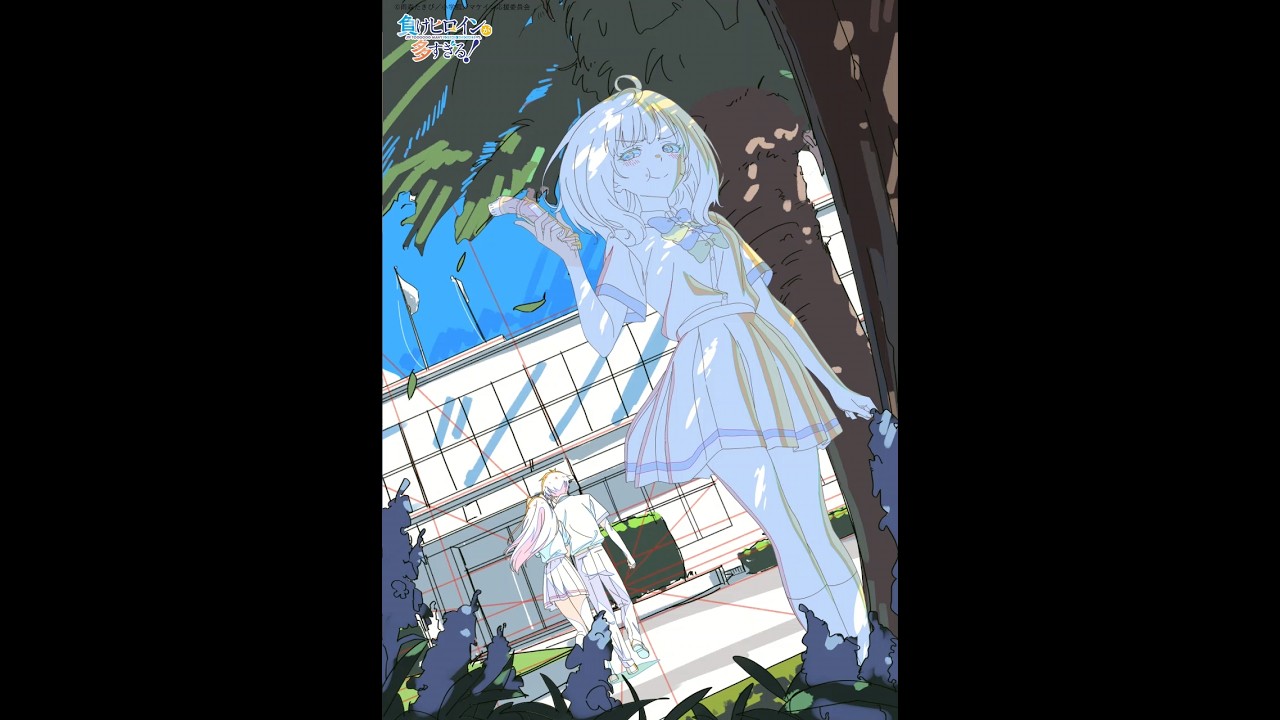 負けヒロインビジュアル(八奈見杏菜) タイムラプス動画 #マケイン #ラノベ #アニメ #夏アニメ #負けヒロインが多すぎる！