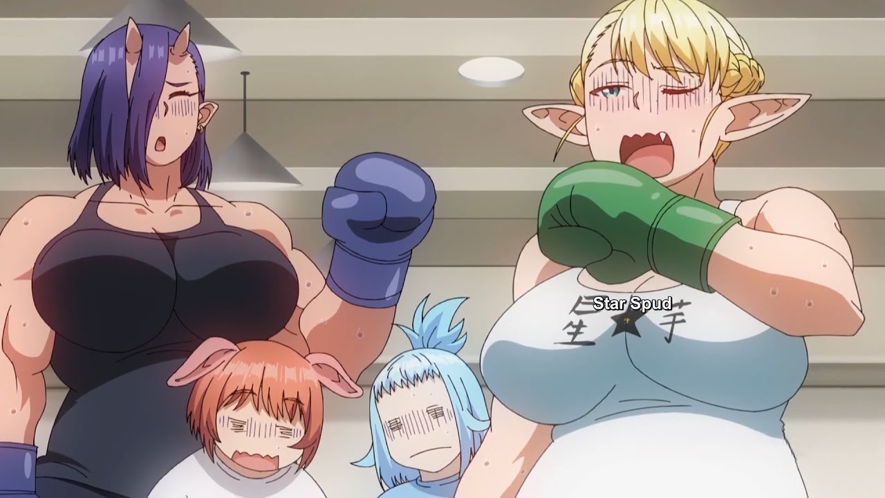 Training at the boxing club [Plus Sized Elf] Episode 7 エルフさんは痩せられない。