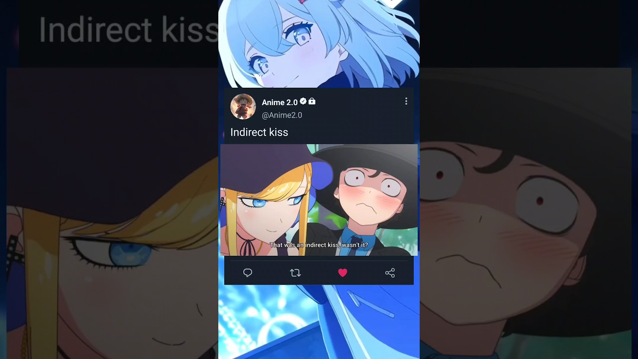 Indirect Kiss #anime #ãnime #aninelove #animeedit #kiss #love #maid