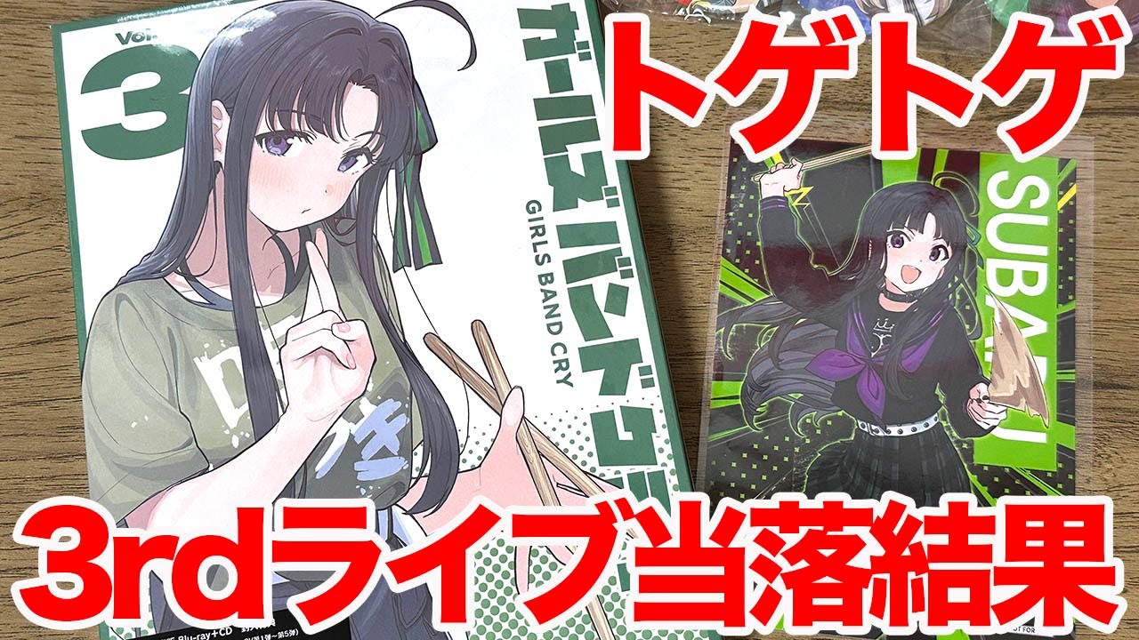 【トゲトゲ】トゲナシトゲアリ 3rd ONE-MAN LIVE「咆哮の奏」当落発表【ガールズバンドクライ】