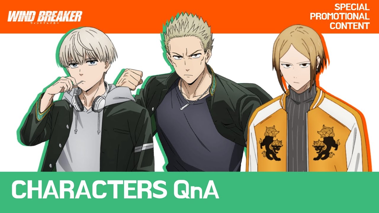 [ENG SUB] Kaji, Hiragi & Sako answering random questions | WIND BREAKER Anime Promotional Sequence