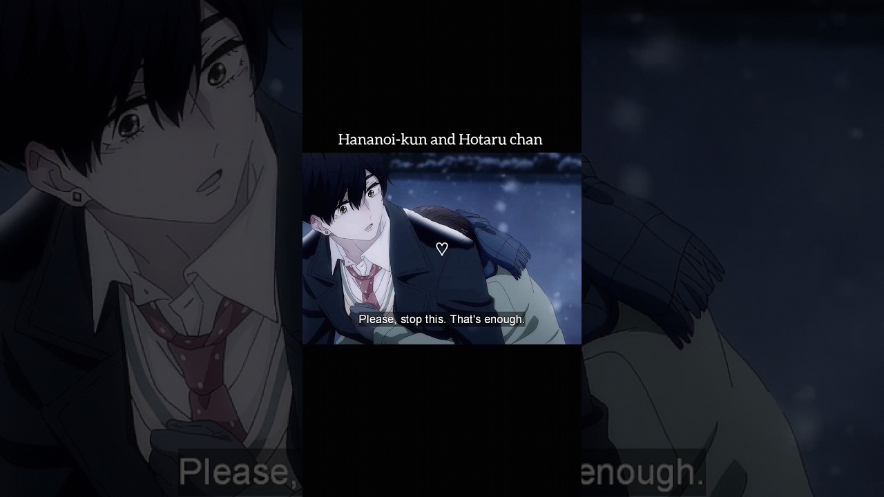 When hotaru hugs hananoi-kun 🫂💞_#aconditioncalledlove #anime #edit #hug