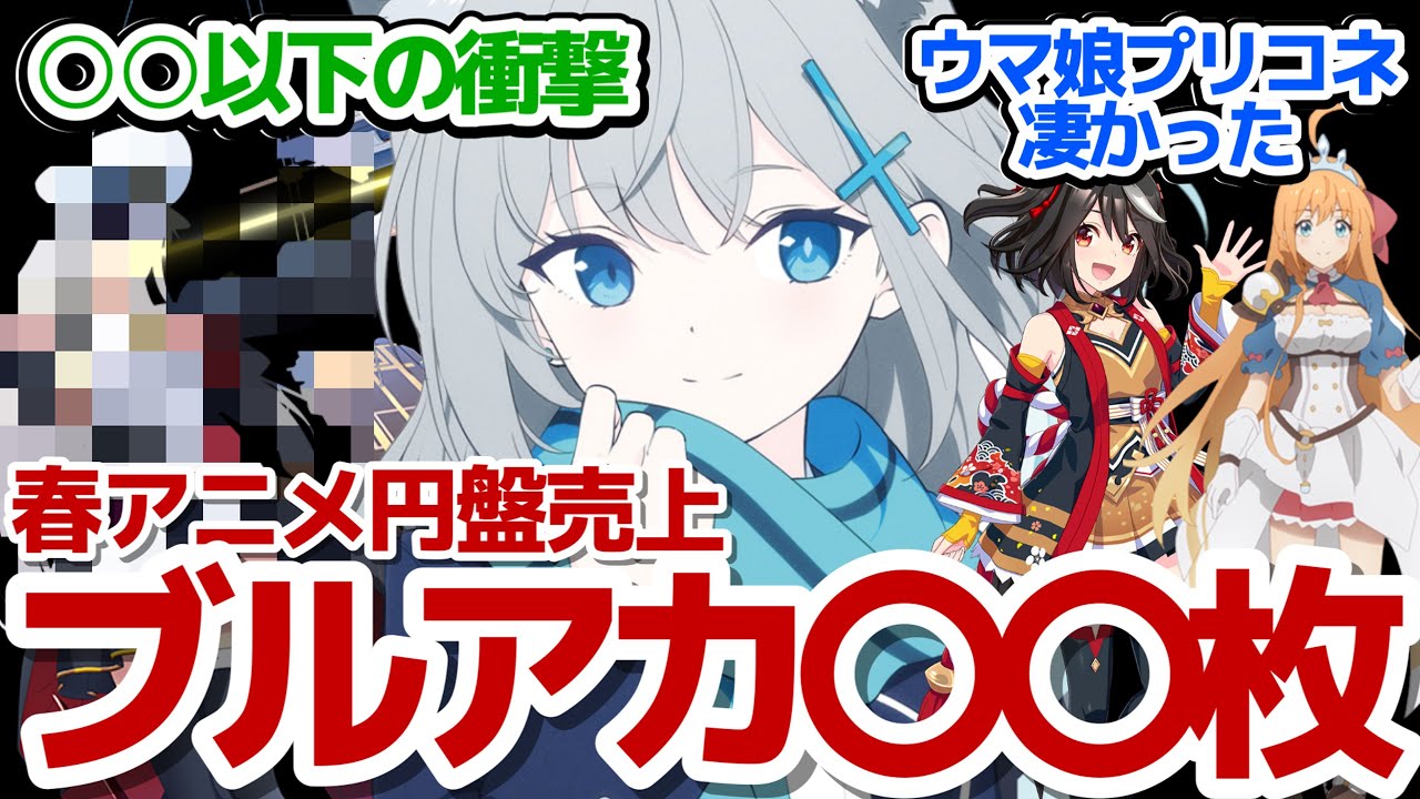 【円盤売り上げ】まさかの○○以下！？『ブルーアーカイブ the animation』円盤売り上げがヤバ過ぎる件　反応集＆個人的感想【反応/感想/アニメ/X/考察】 【ブルアカ】