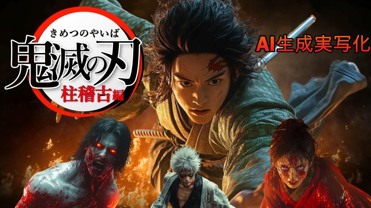 【鬼滅の刃 柱稽古編 最終話】鬼滅の刃 AI生成実写化にチャレンジしてみた!!第3弾 #鬼滅の刃 #demonslayeredit #ai生成実写化