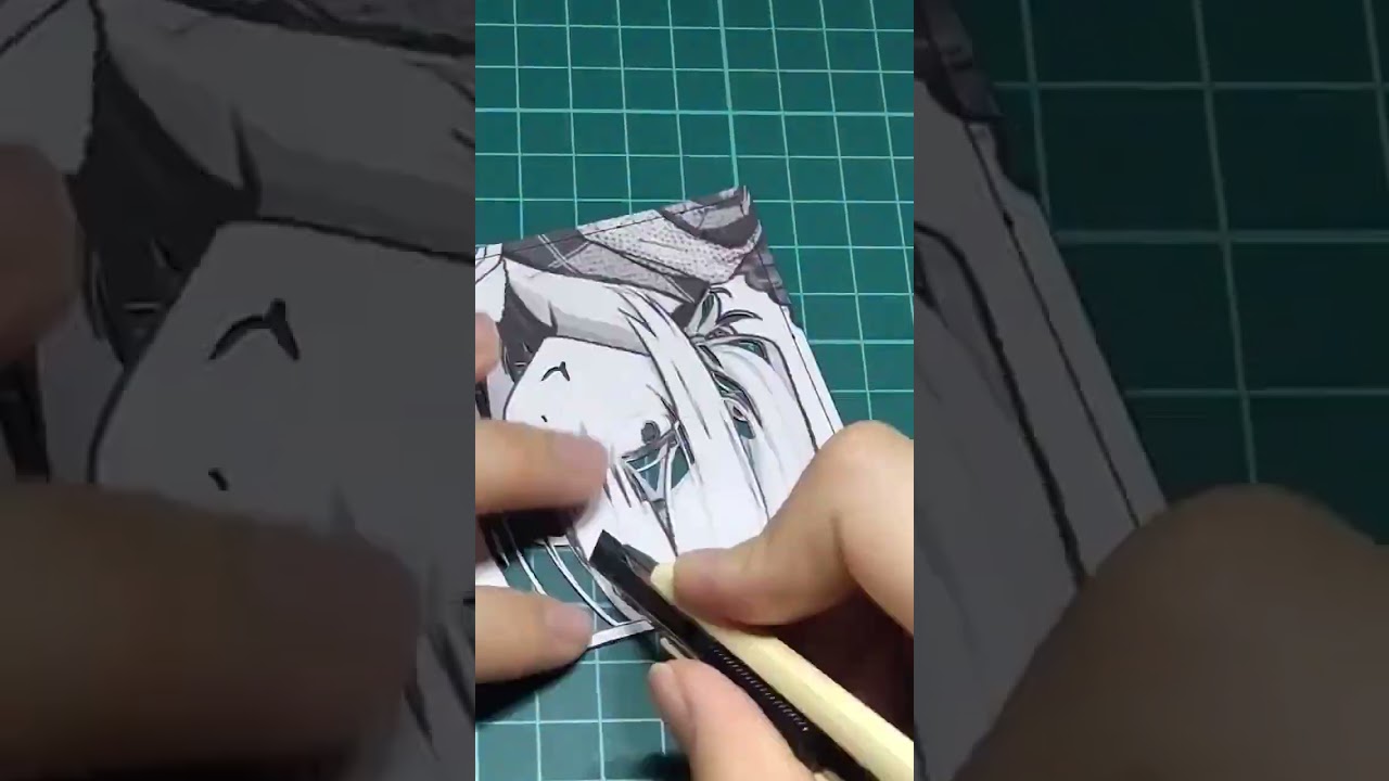 ばあさま【切り絵】#切り絵 #じいさんばあさん若返る #イネ