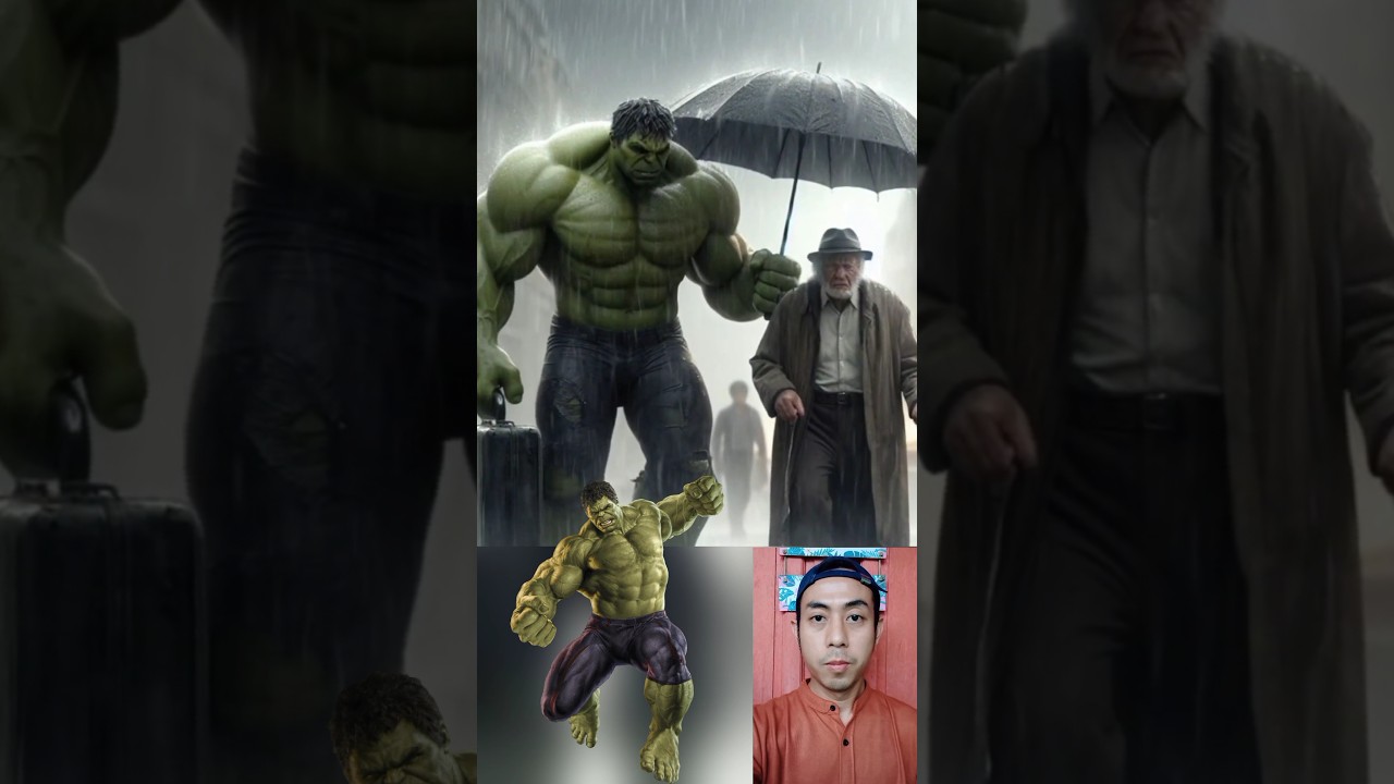 Pahlawan Super Helps Grandpa And Grandma #marvel​ #avengers #shorts  #brawlstars​ #ai​