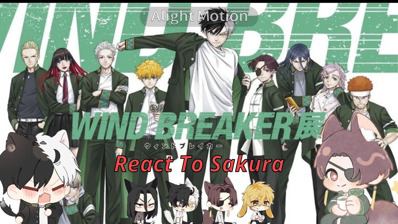 ★‘🌪Windbreaker React to Sakura Haruka🌸’★ /angst, ❌🏳‍🌈 [By: °S U K U N]