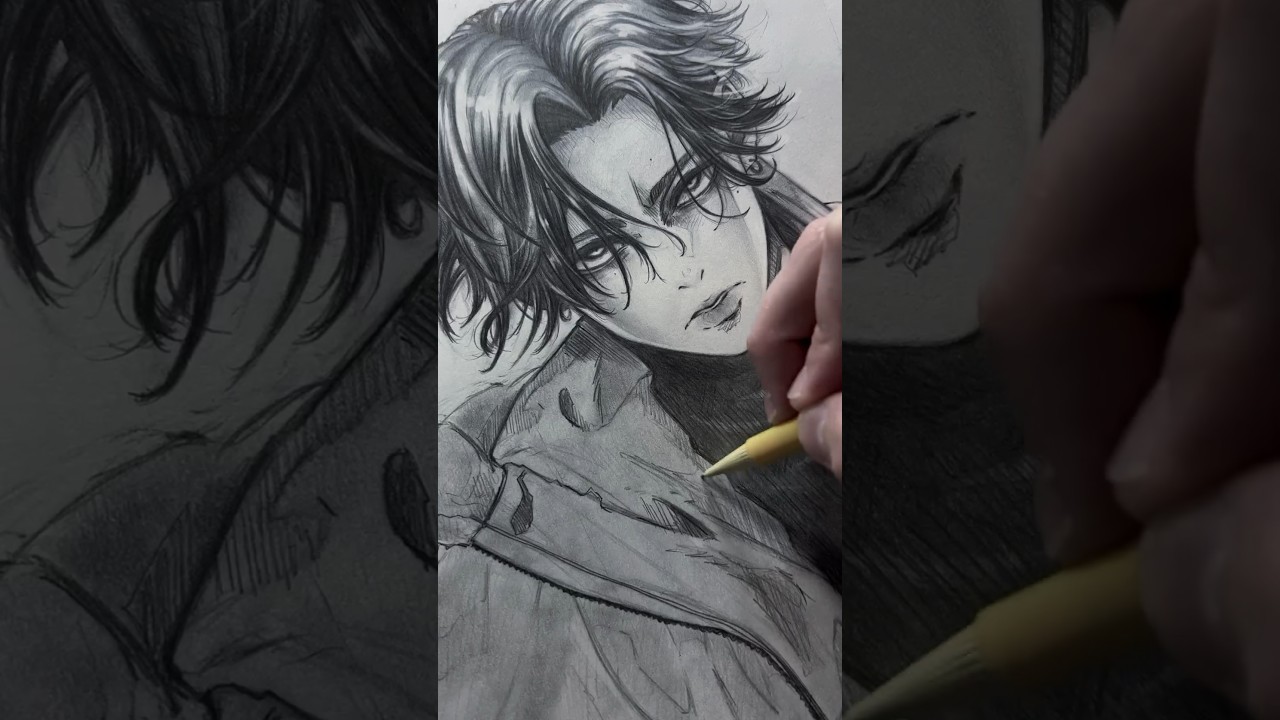 Drawing the New Wind Breaker Character 🚲 #manhwa  #windbreaker #anime #manga #draw *ref from manhwa
