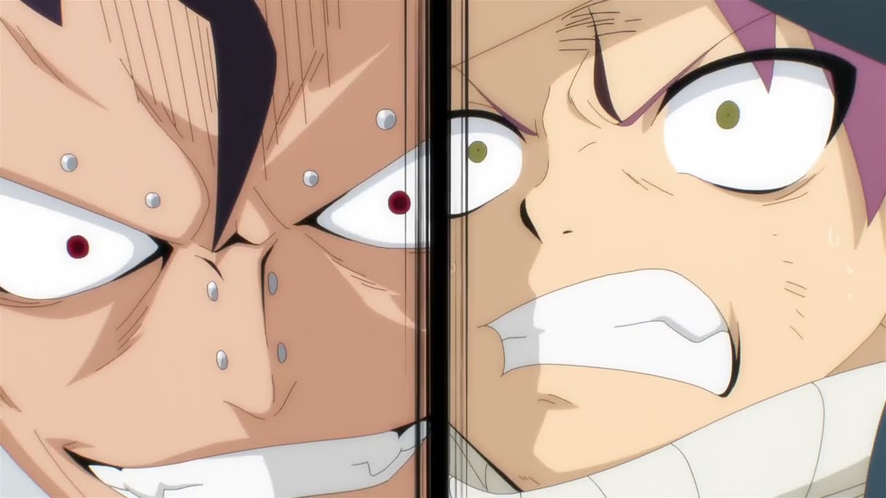 Lucy Star Dress  vs Mirajane and Natsu vs Gajeel~Fairy Tail 100 years Quest episode 9 eng sub