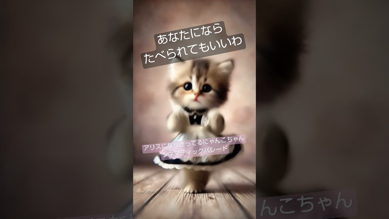 Cat dance Halloween　Maid Outfit Nyan Cat Dances Like Alice from 'The Duke of Death and His Maid'