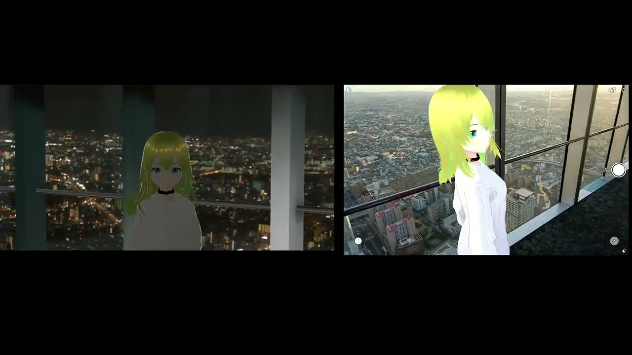 ARとVR比較、大好きなレゲエミュージックに乗せて♪途中から比較動画ｗｗｗ