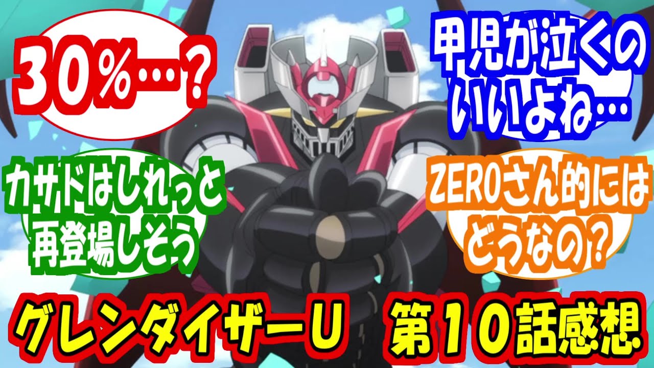 「グレンダイザーＵ　１０話感想」に対する反応集