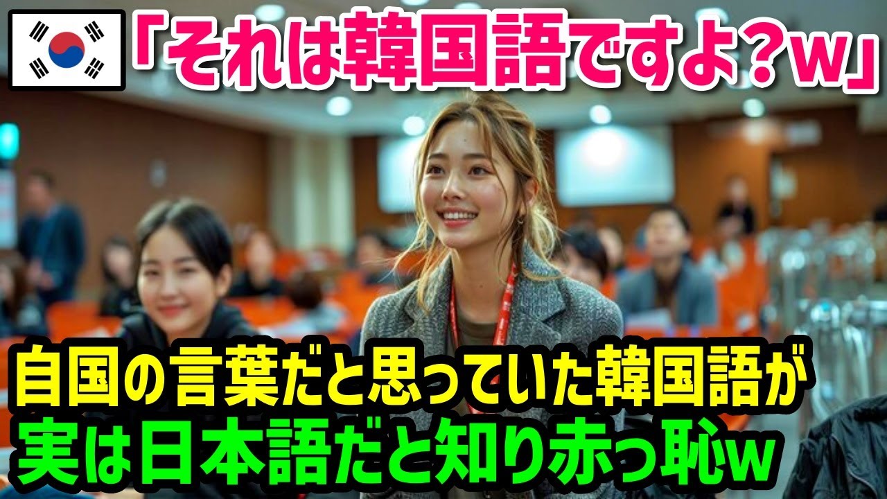【海外の反応】「日本語は韓国語のパクリよねｗ」日本の言葉は韓国発祥だと主張する韓国人が教授に完全論破さた結果w