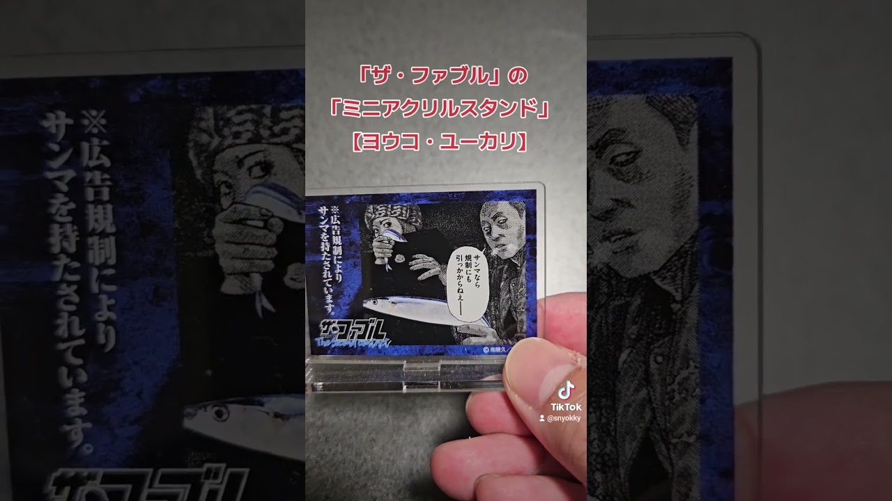 「ザ・ファブル」の「ミニアクリルスタンド」【ヨウコ・ユーカリ】#ファブル #ザ・ファブル #ヤンマガ #アニメ #漫画 #まんが #マンガ #ヤングマガジン #南勝久 #映画  #アクスタ