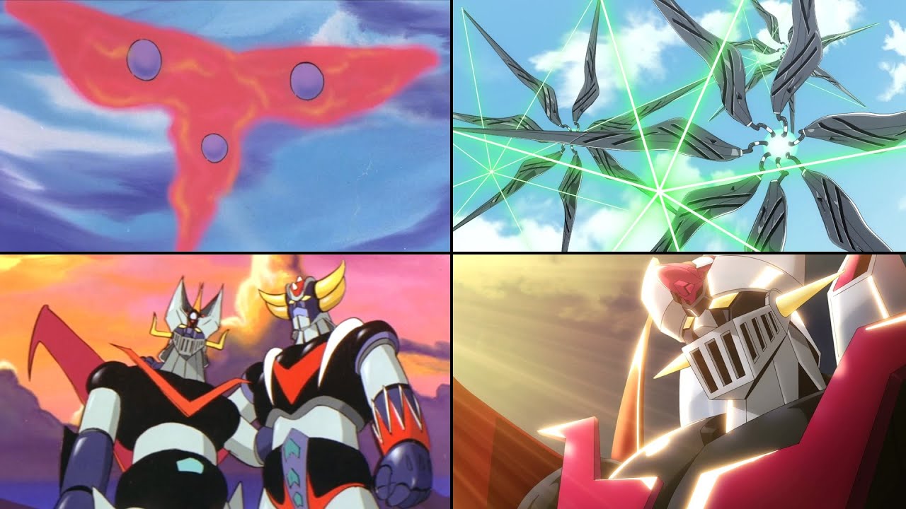 Grendizer U: Mazinger VS Koakoa Comparison (Great & X)[グレンダイザーU グレートマジンガー マジンガーX UFOロボ 円盤獣 コアコア 比較]