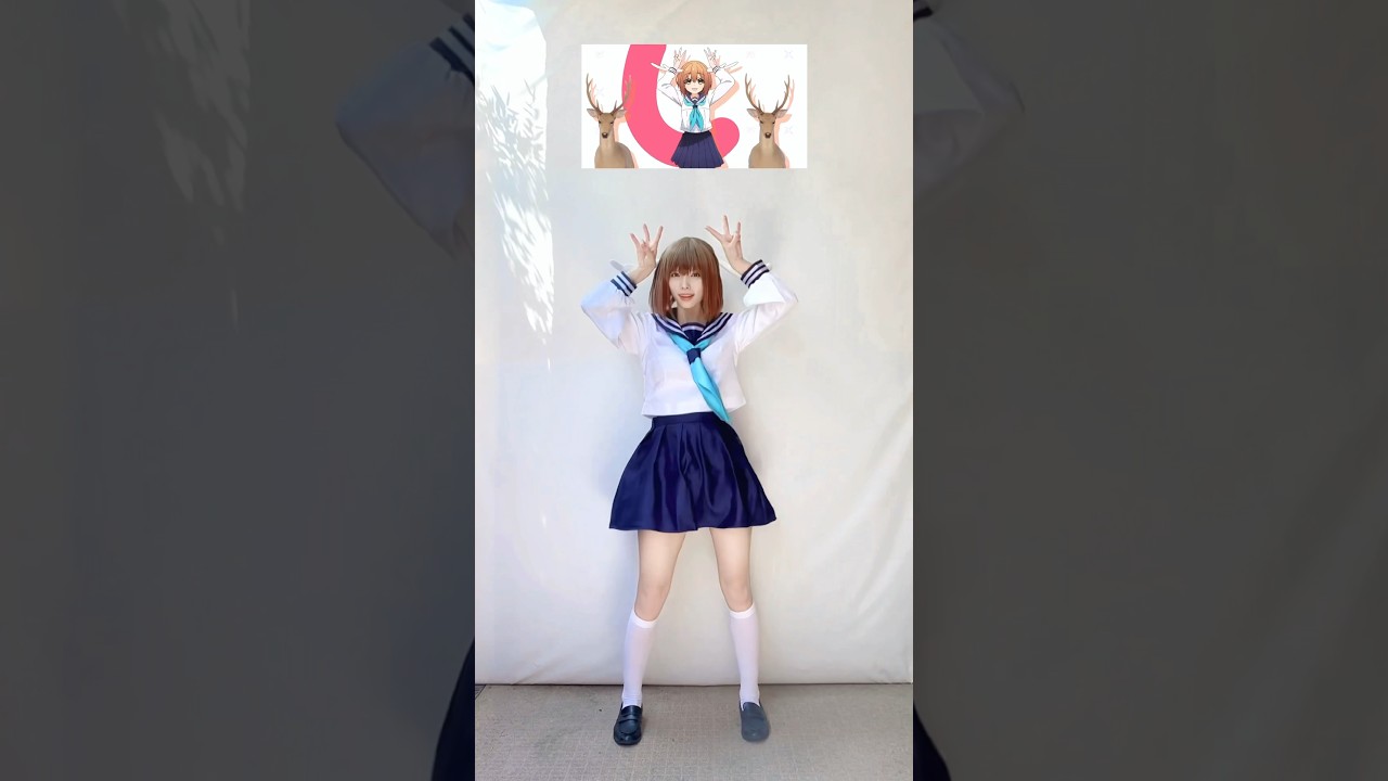 【1人4役コスで踊ってみた】しかのこのこのここしたんたん公式OP 【シカ色デイズ】【神綺杏菜】#Shorts