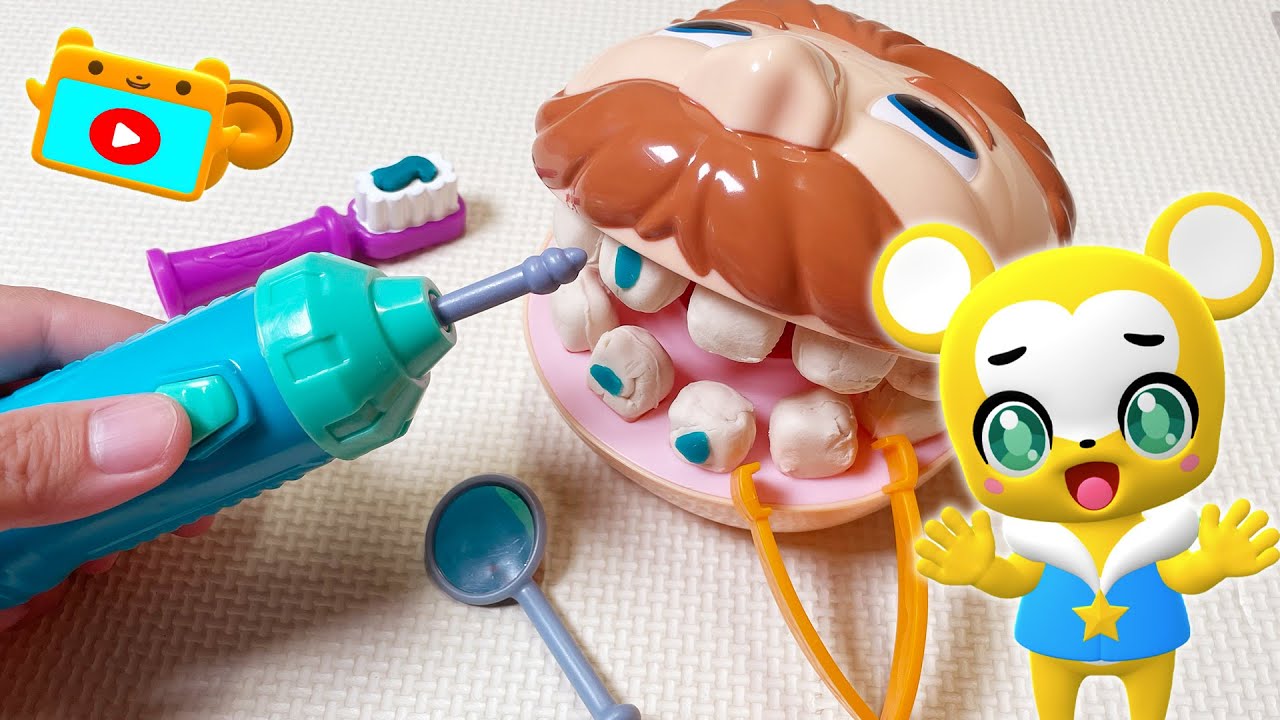 【おままごと】【はみがき】歯医者さんごっこで遊ぼう！【おもちゃ】★子供向け知育動画