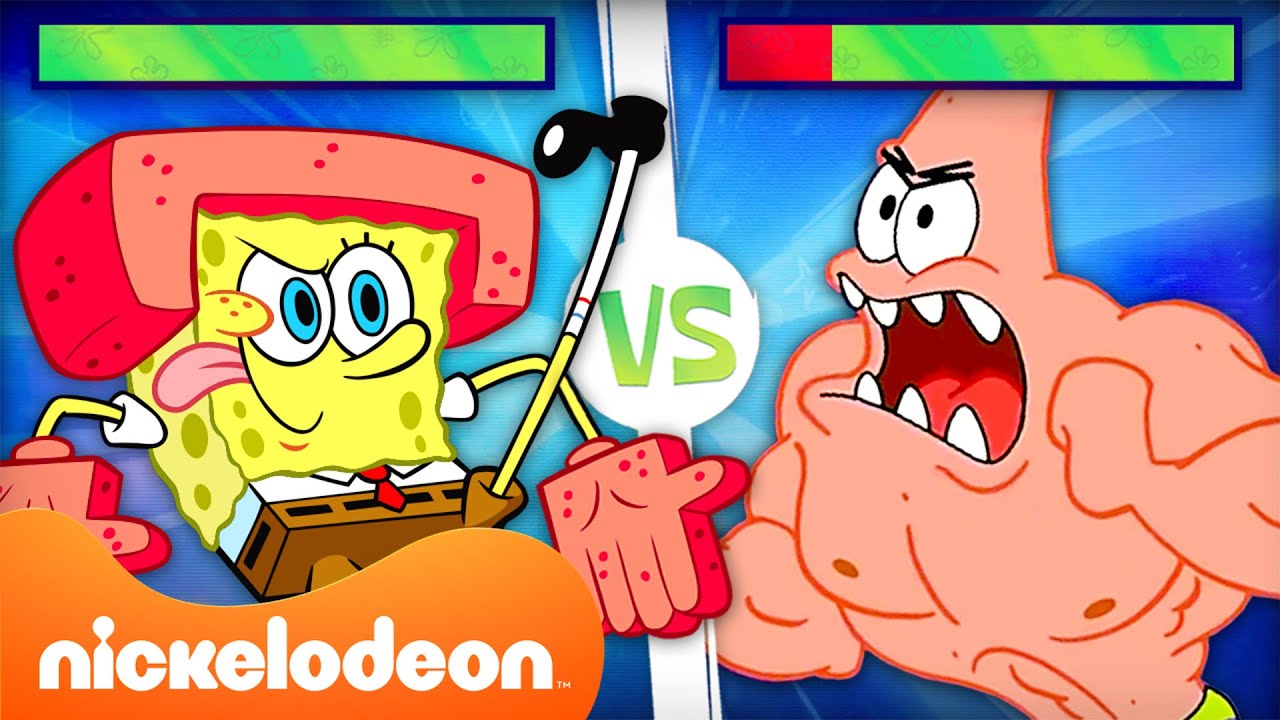 スポンジ・ボブ | スポンジ・ボブの格闘ゲーム💥 ｜60分 | ニコロデオンジャパン