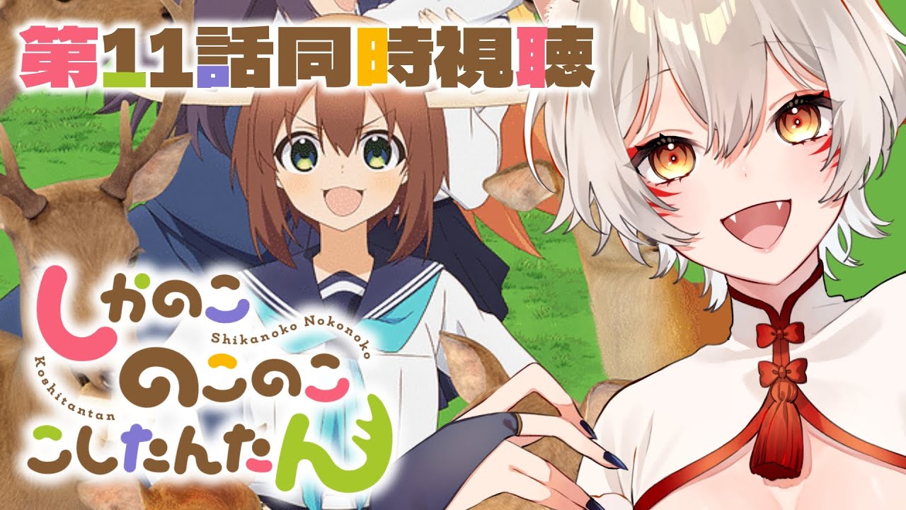 【同時視聴】『しかのこのこのここしたんたん』第11話同時視聴！ My Deer Friend Nokotan Episode 11 Anime Reaction【狐乃里しらほ】