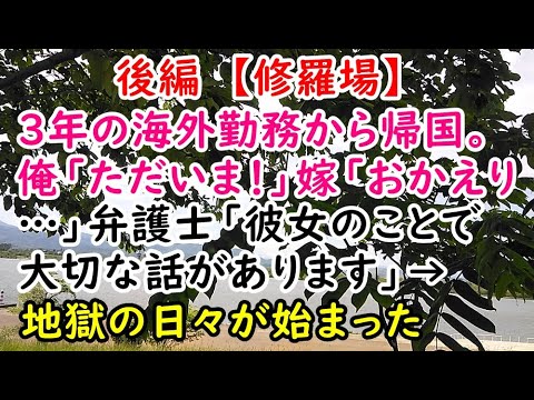 後編【修羅場】３年の海外勤務から帰国。俺「ただいま！」嫁「おかえり…」弁護士「彼女のことで大切な話があります」→ 地獄の日々が始まった【痛快・スカッとジャパン】