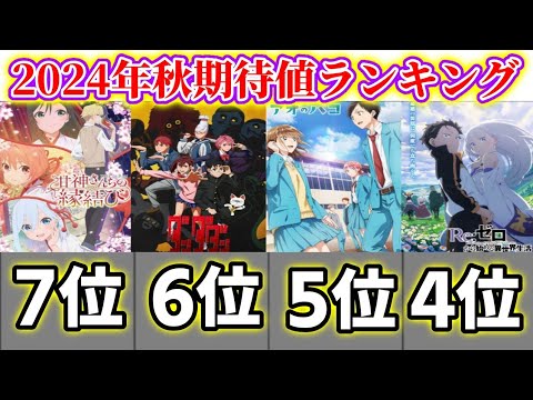 【クォーターオタクが見る予定の秋アニメ】期待値ランキングもしてくぜ！
