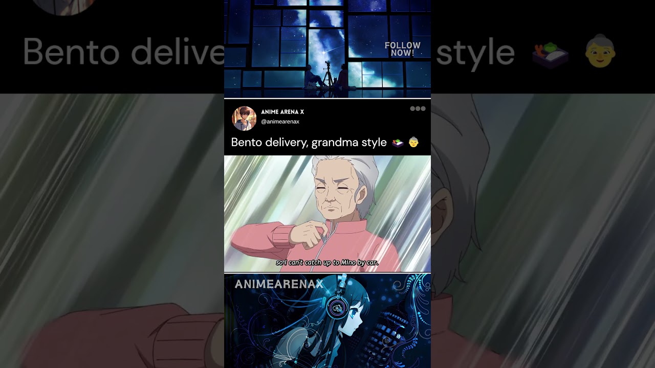 Grandma's Epic Bento Delivery 🚴‍♀️🍱 | Fastest Anime Granny Ever! 😂 | AnimeArenaX