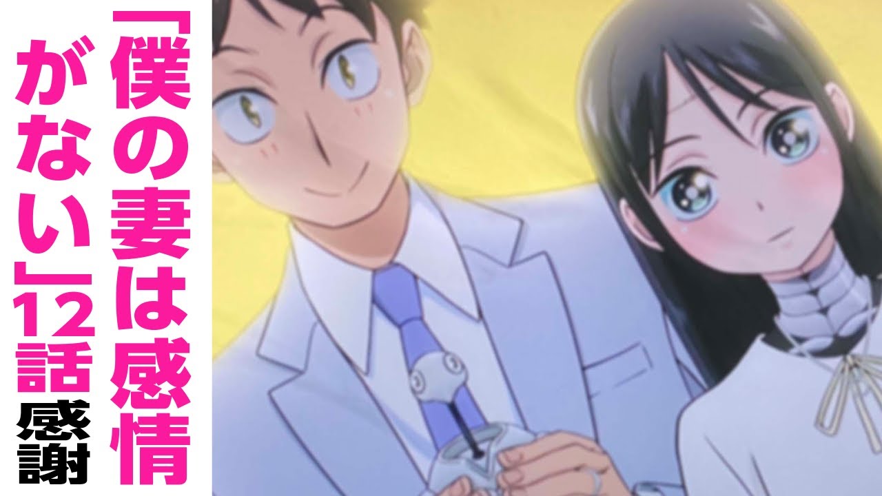 [アニメ感想]最終話「僕の妻は感情がない」12話 感想と感謝 僕妻アニメ