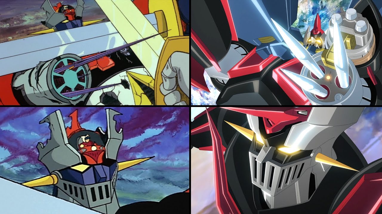 Grendizer U: Mazinger X & Z Drill Missile Comparison [グレンダイザーU マジンガーＺ対暗黒大将軍 マジンガーX ドリルミサイル 比較 1974]