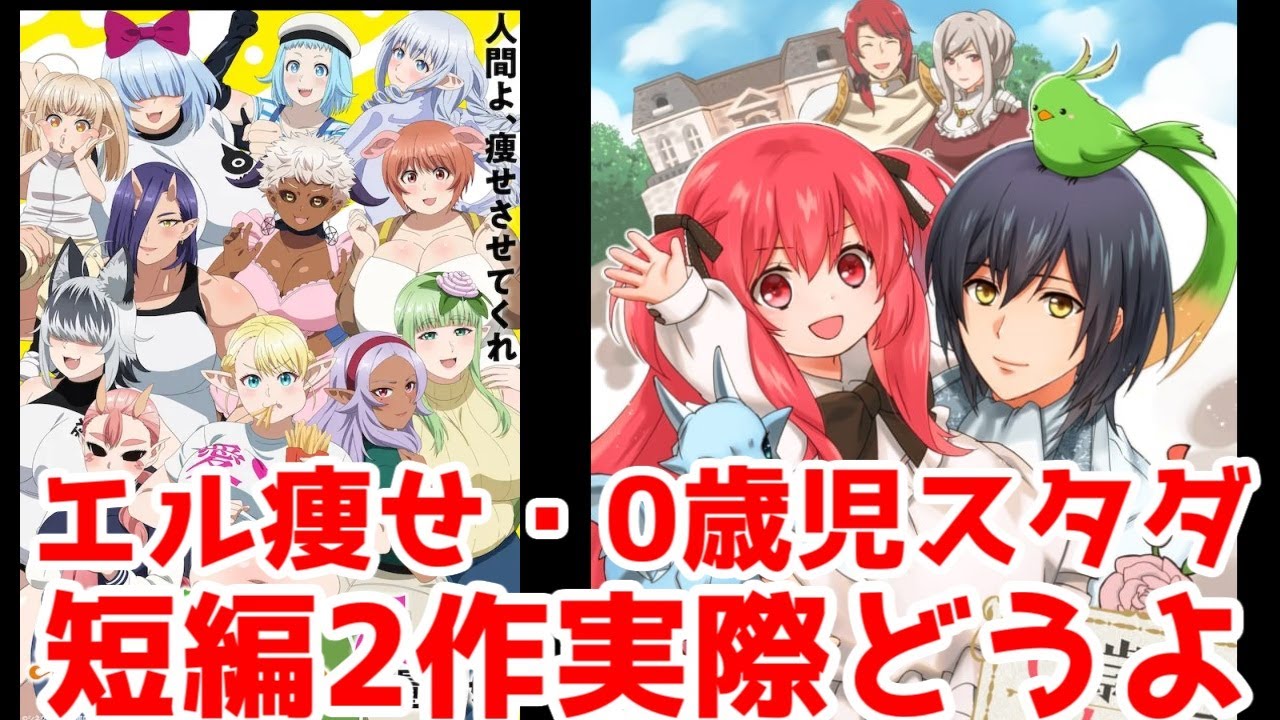 「エルフさんは痩せられない。」＆「0歳児スタートダッシュ物語」アニメレビュー【2024年夏アニメ】【ショートアニメ】